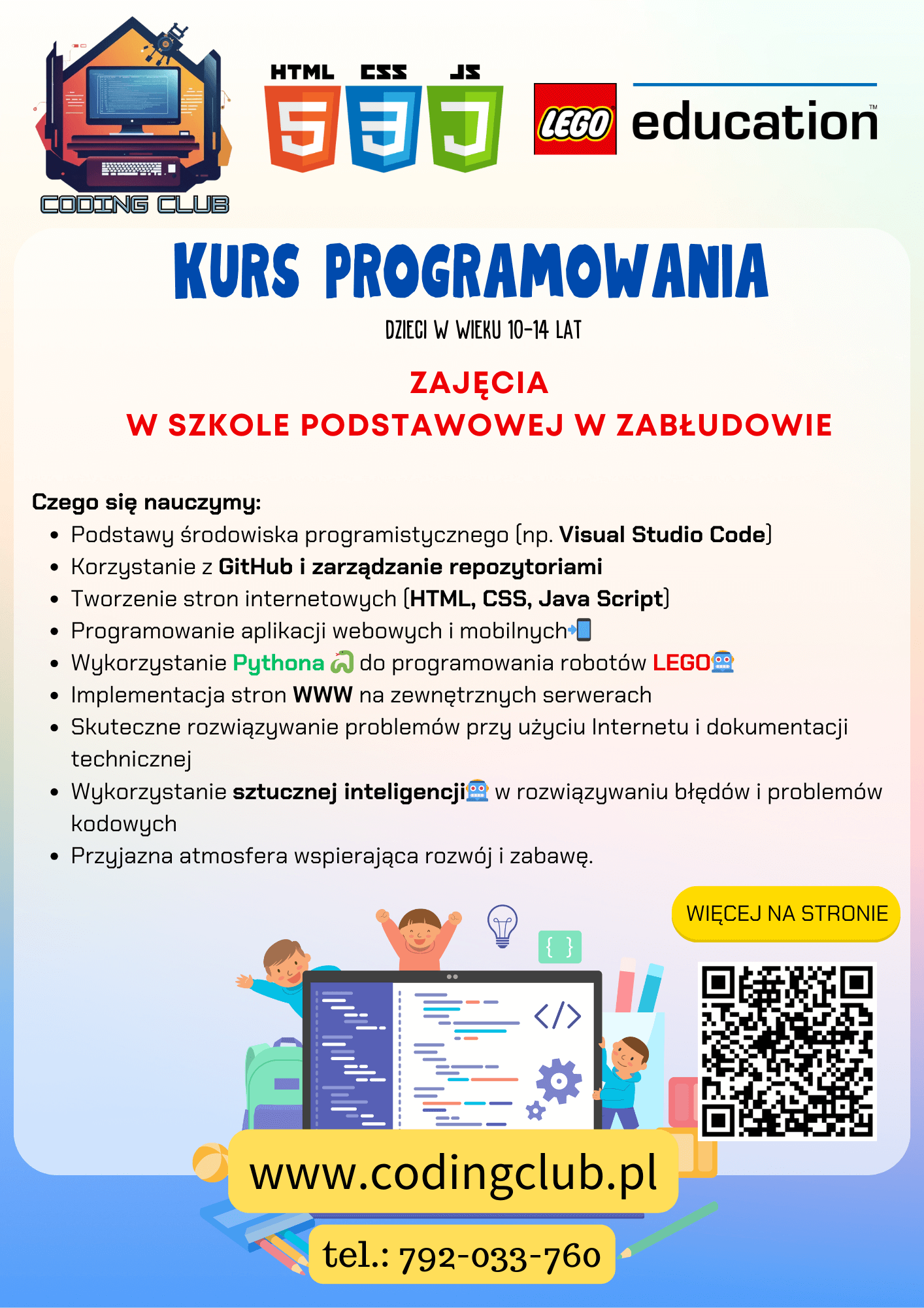 Zapisy na kurs programowania dla dzieci w Zabłudowie2